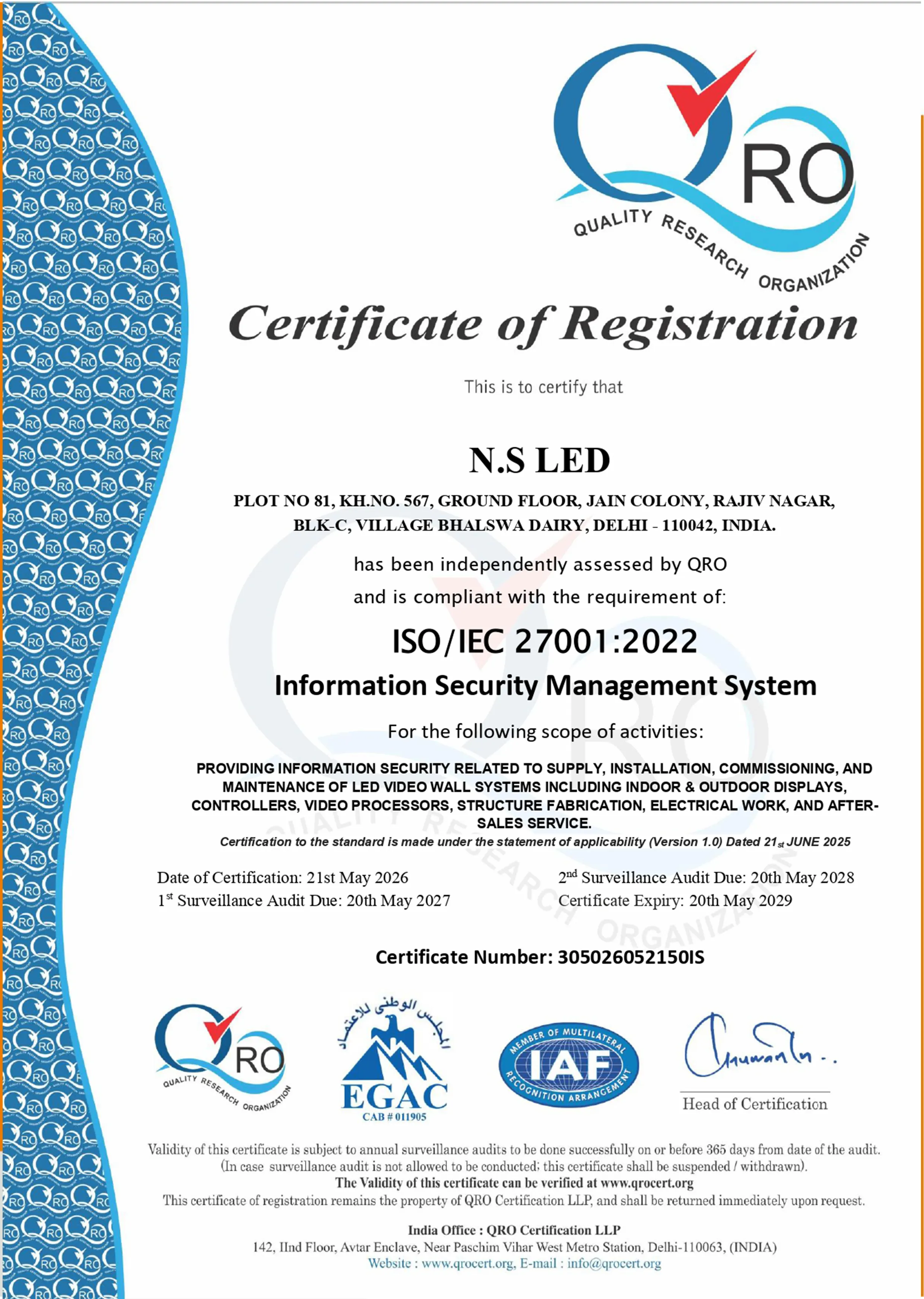 Certificate 1